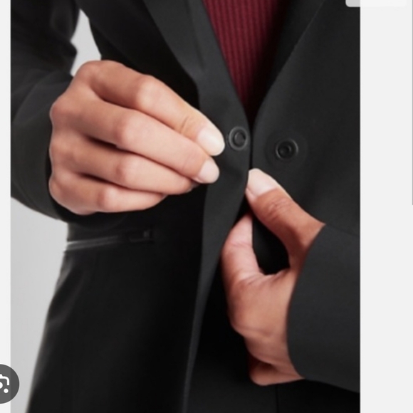 Athleta Interstellar Blazer Size 4 Women's Black Blazer EUC - Picture 4 of 11